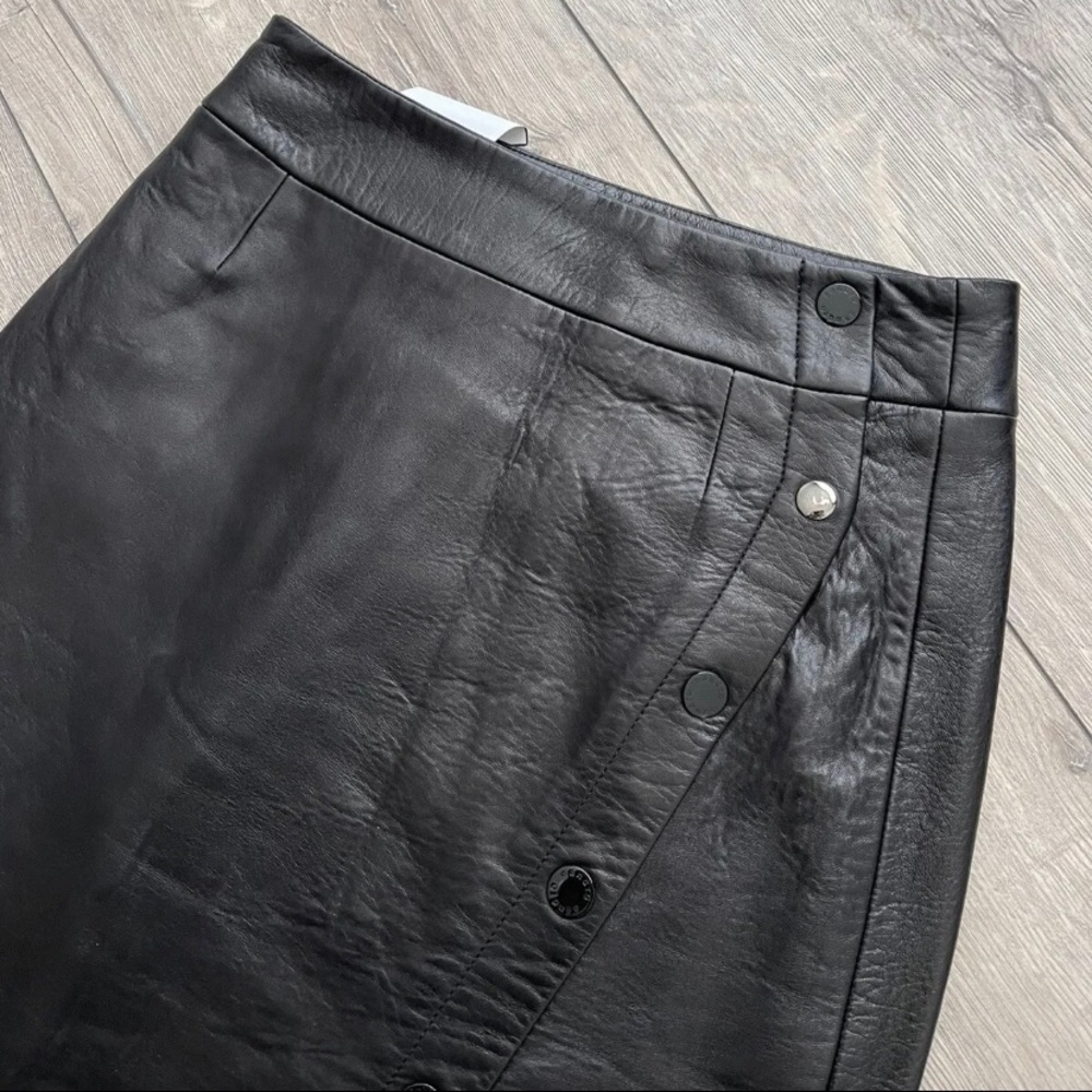 Sandro Leather Skirt